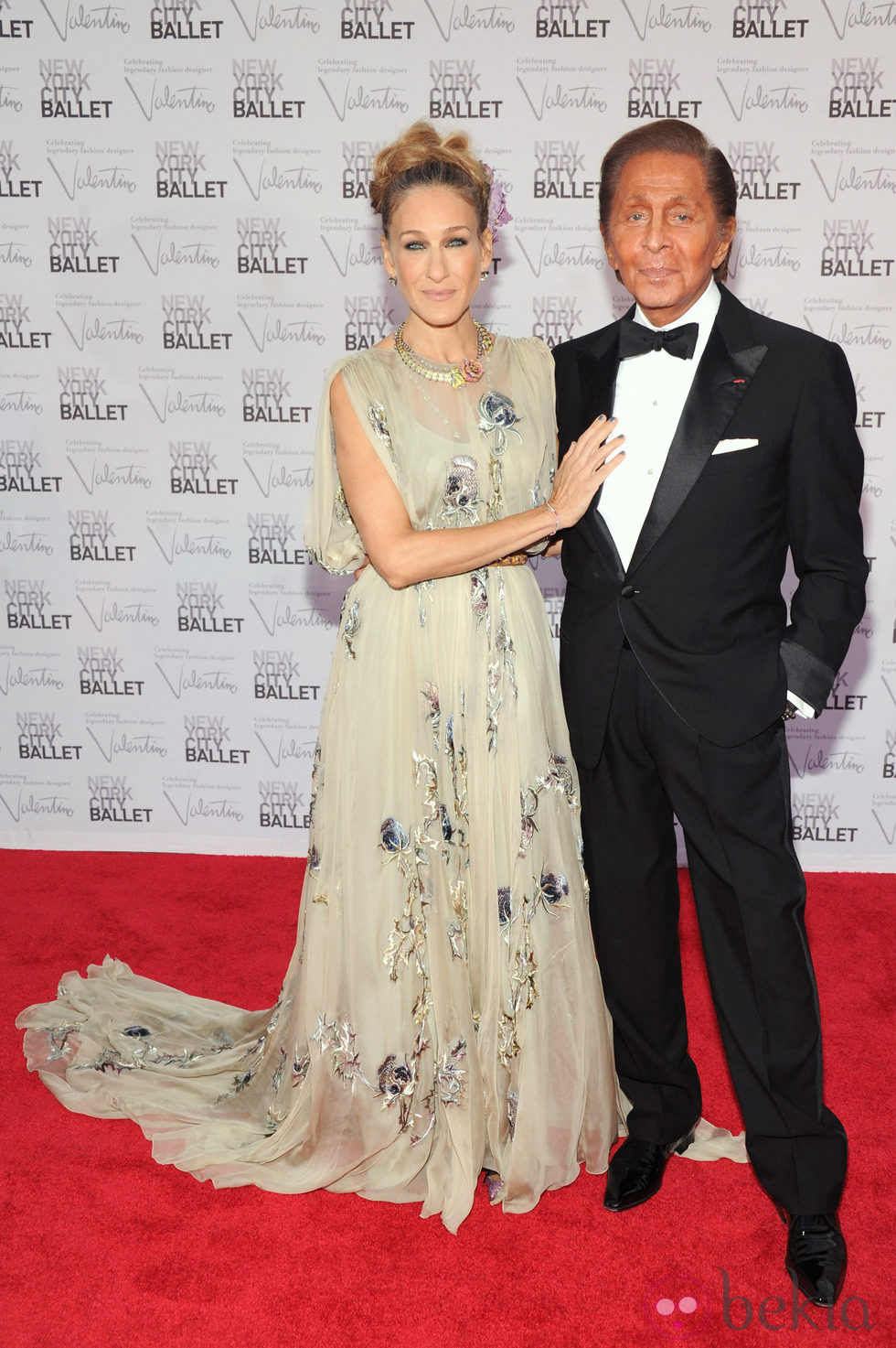 Sarah Jessica Parker y Valentino en la Gala de Otoño del Ballet de Nueva York 2012