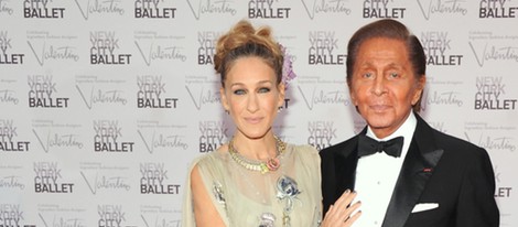 Sarah Jessica Parker y Valentino en la Gala de Otoño del Ballet de Nueva York 2012