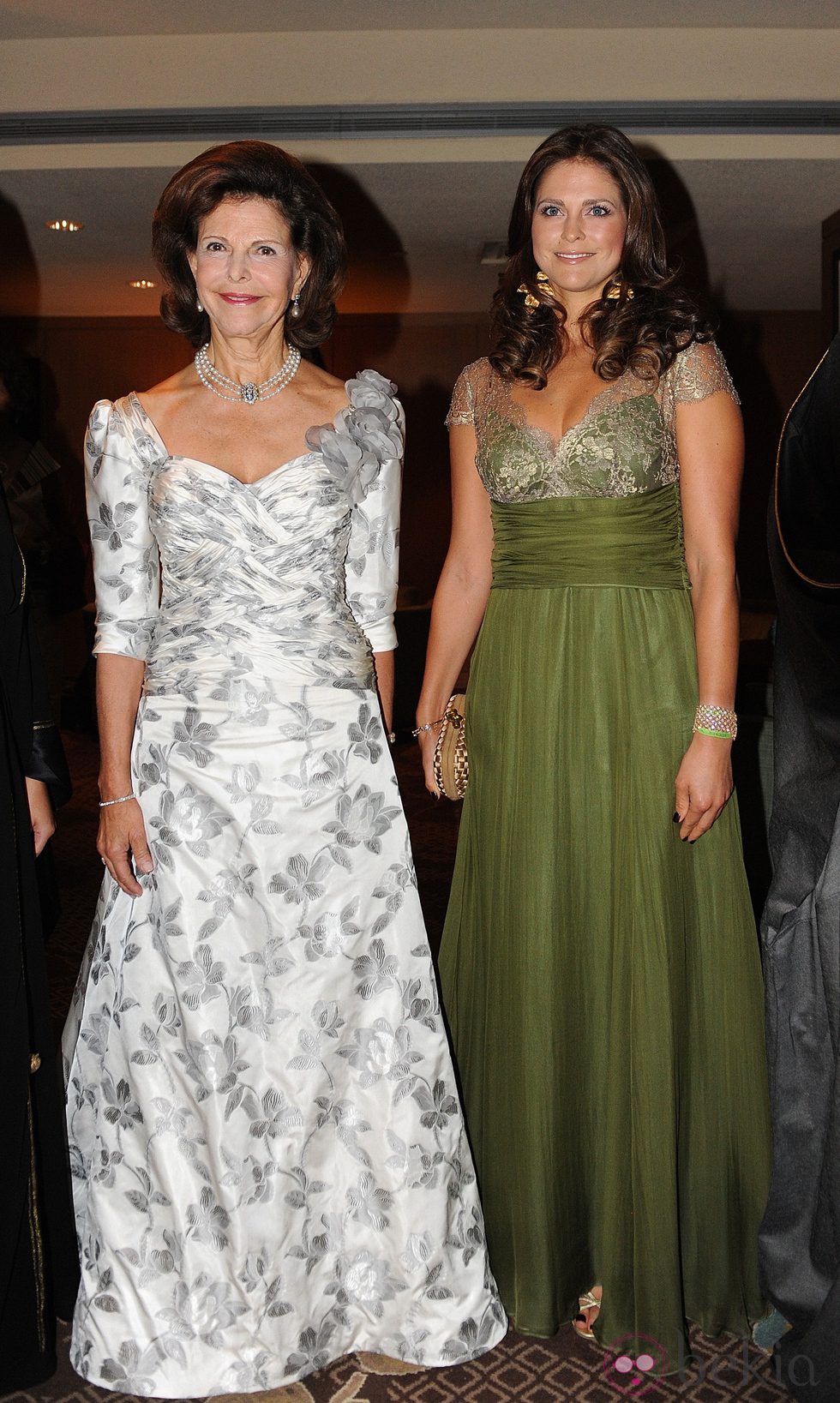 Silvia de Suecia y la Princesa Magdalena en una cena de gala en Washington