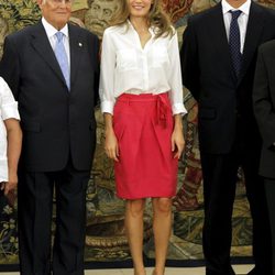 La Princesa de Asturias en una audiencia en el Palacio de la Zarzuela