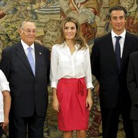 La Princesa de Asturias en una audiencia en el Palacio de la Zarzuela