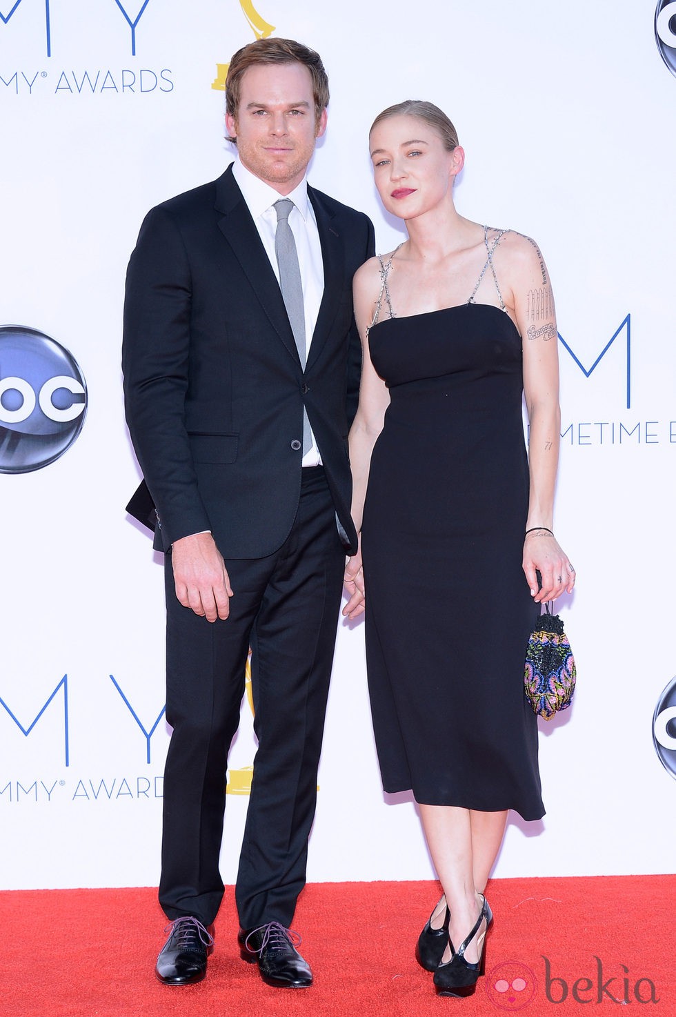 Michael C. Hall en la alfombra roja de los Emmy 2012