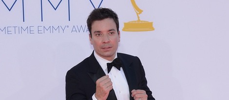 Jimmy Fallon en la alfombra roja de los Emmy 2012