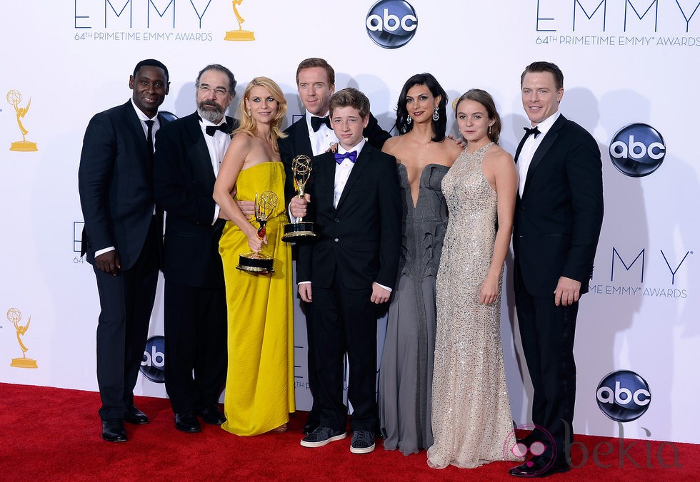 El reparto de 'Homeland' en los Emmy 2012