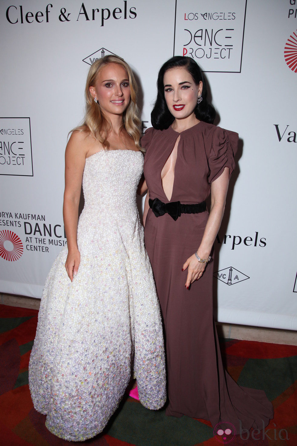 Natalie Portman y Dita Von Teese en la fiesta tras el estreno de 'L.A. Dance Project'