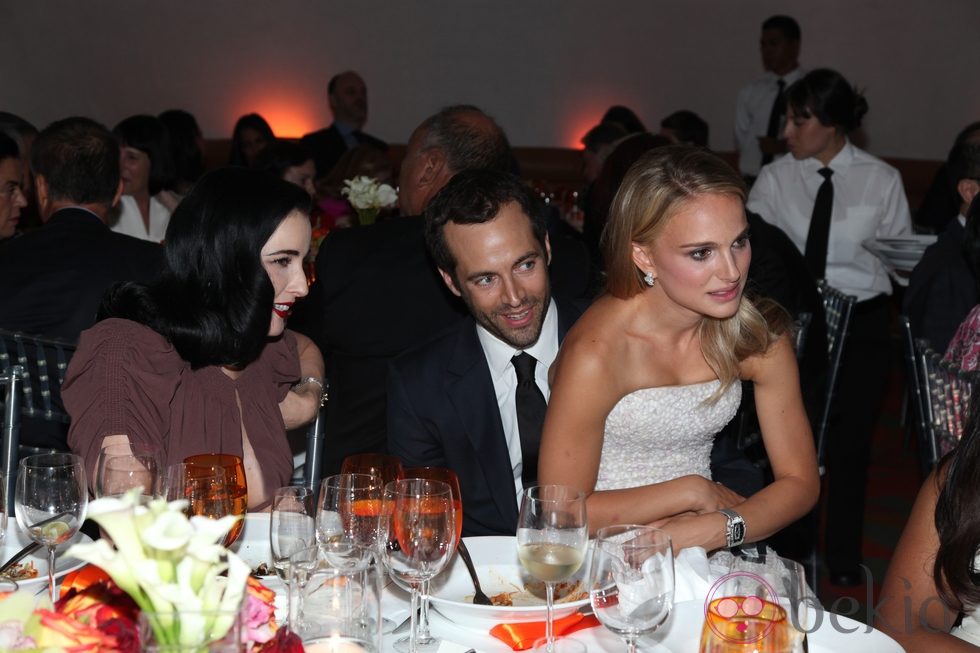 Natalie Portman, Benjamin Millepied y Dita Von Teese tras el estreno de 'L.A. Dance Project'