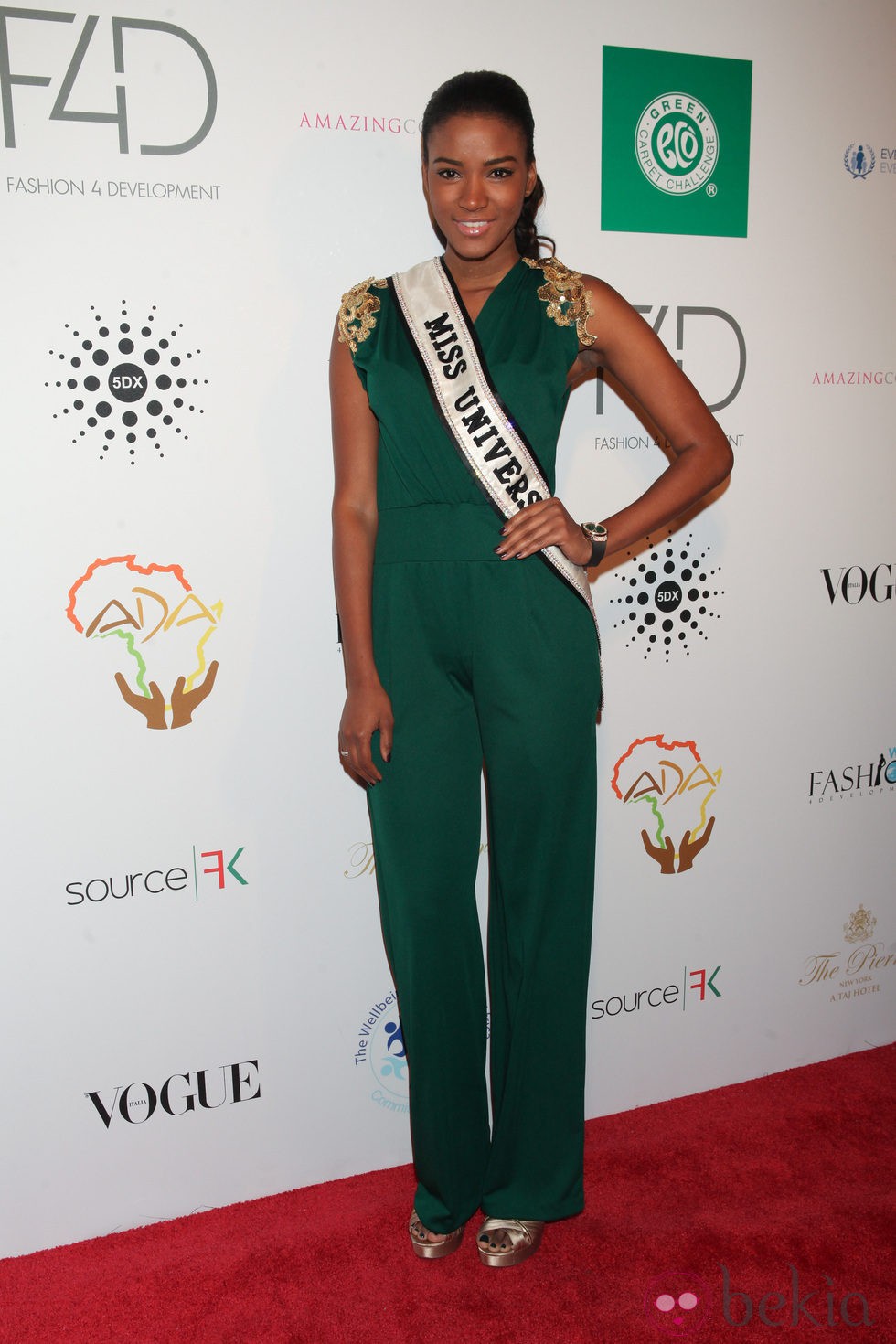 Leila Lopes en el almuerzo Fashion 4 Development's en Nueva York