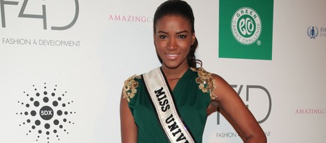 Leila Lopes en el almuerzo Fashion 4 Development's en Nueva York