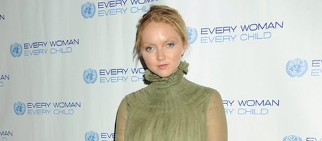 Lily Cole en una cena benéfica de la ONU en Nueva York