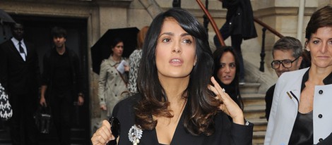 Salma Hayek en la Semana de la Moda de París primavera/verano 2013