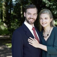 Guillermo de Luxemburgo y Stéphanie de Lannoy en una foto oficial