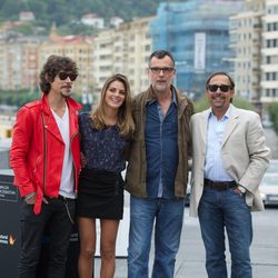 Óscar Jaenada, Amaia Salamanca, Eduard Cortés y Guillermo Francella en el Festival de San Sebastián