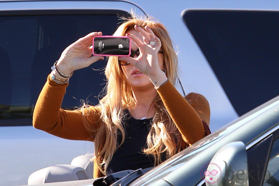 Lindsay Lohan, fotógrafa con su iPhone