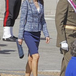 La Princesa Letizia en la imposición de la Cruz de San Fernando en el Palacio Real