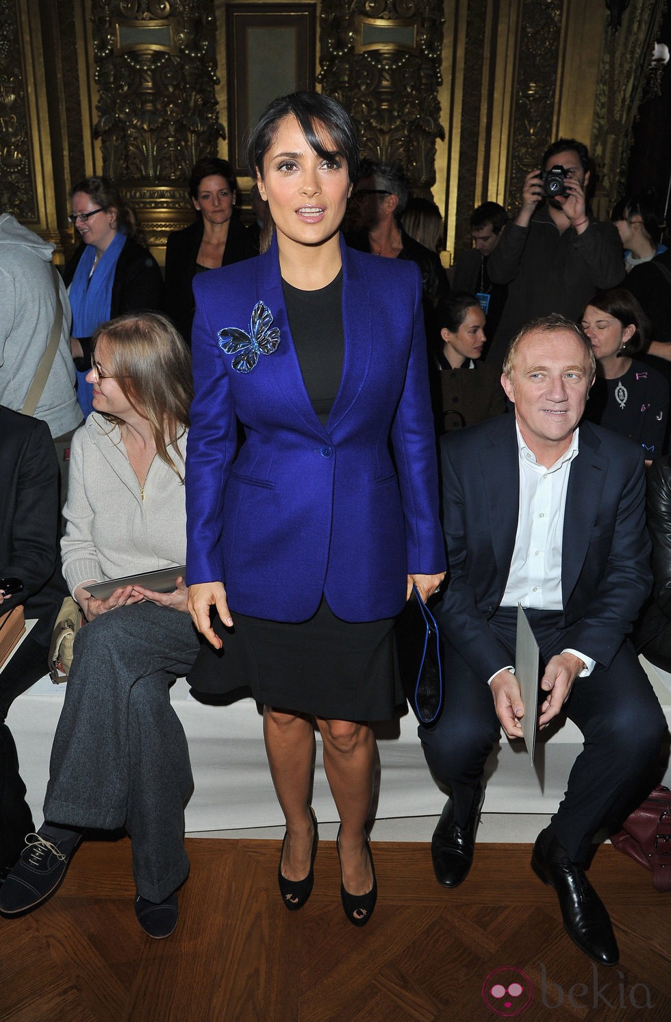 Salma Hayek en el desfile de Stella McCartney en la Semana de la Moda de París