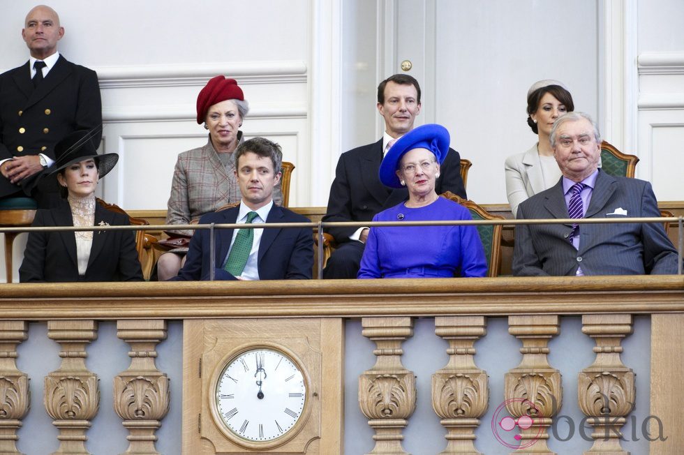 La Familia Real Danesa en la apertura del Parlamento