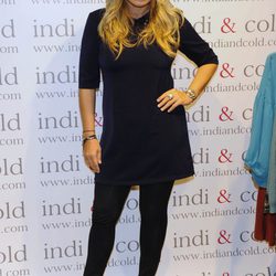 Cristina Tárrega en la inauguración de la tienda Indi & Cold en Madrid