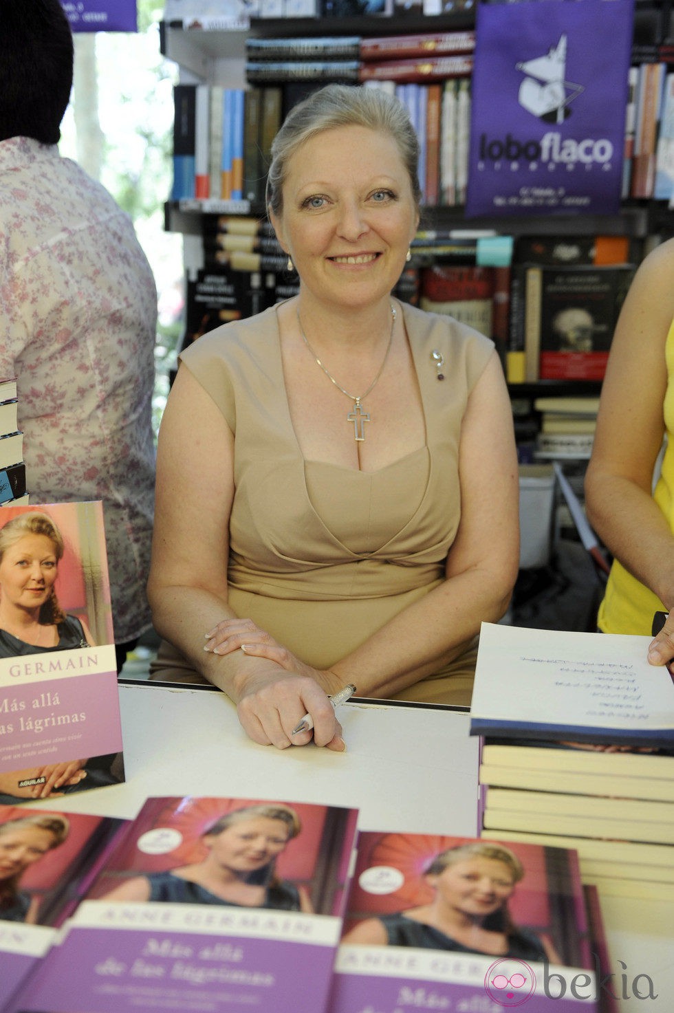 Anne Germain en la Feria del Libro de Madrid el pasado mes de junio de 2012