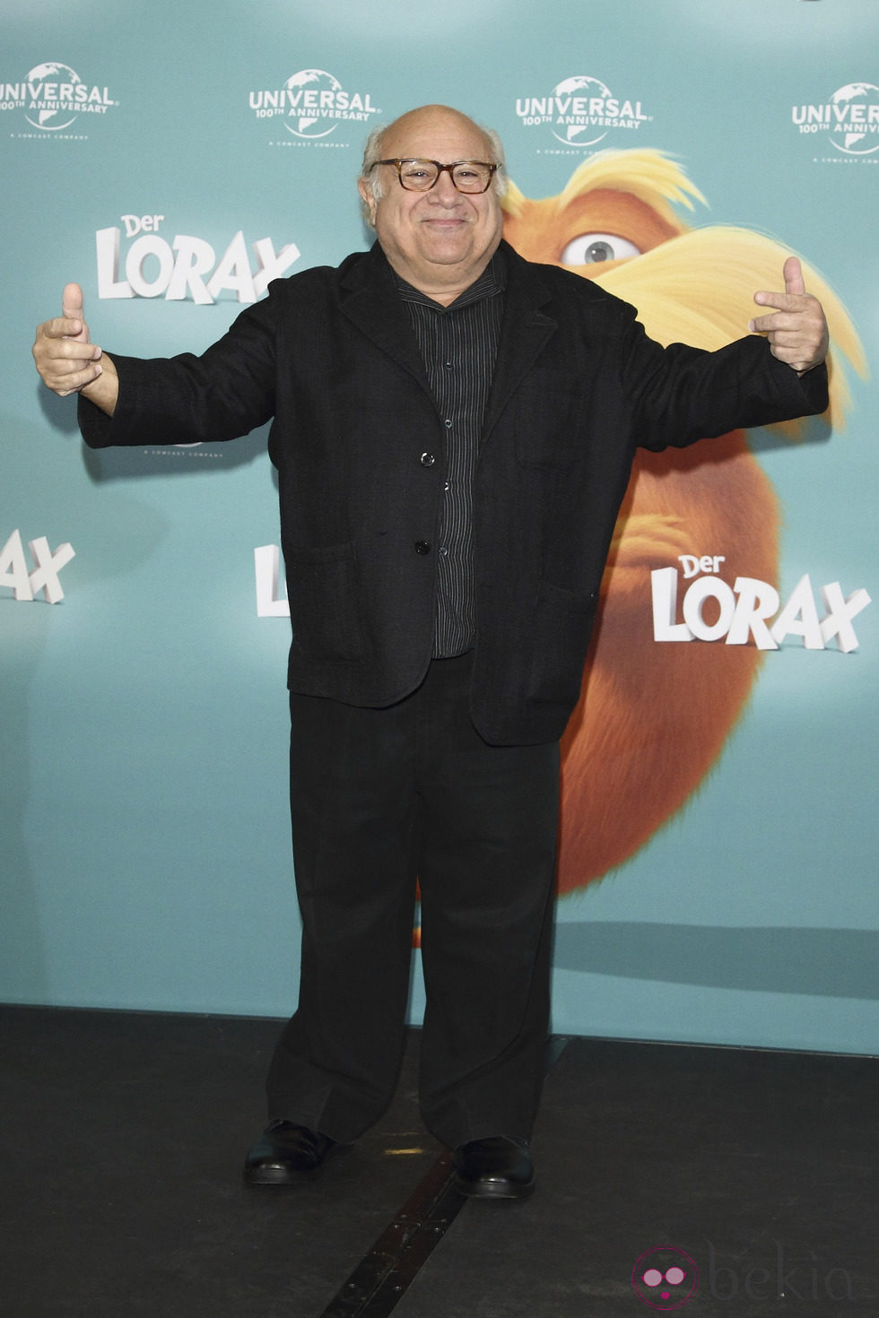 Danny Devito en la presentación de la película Lorax