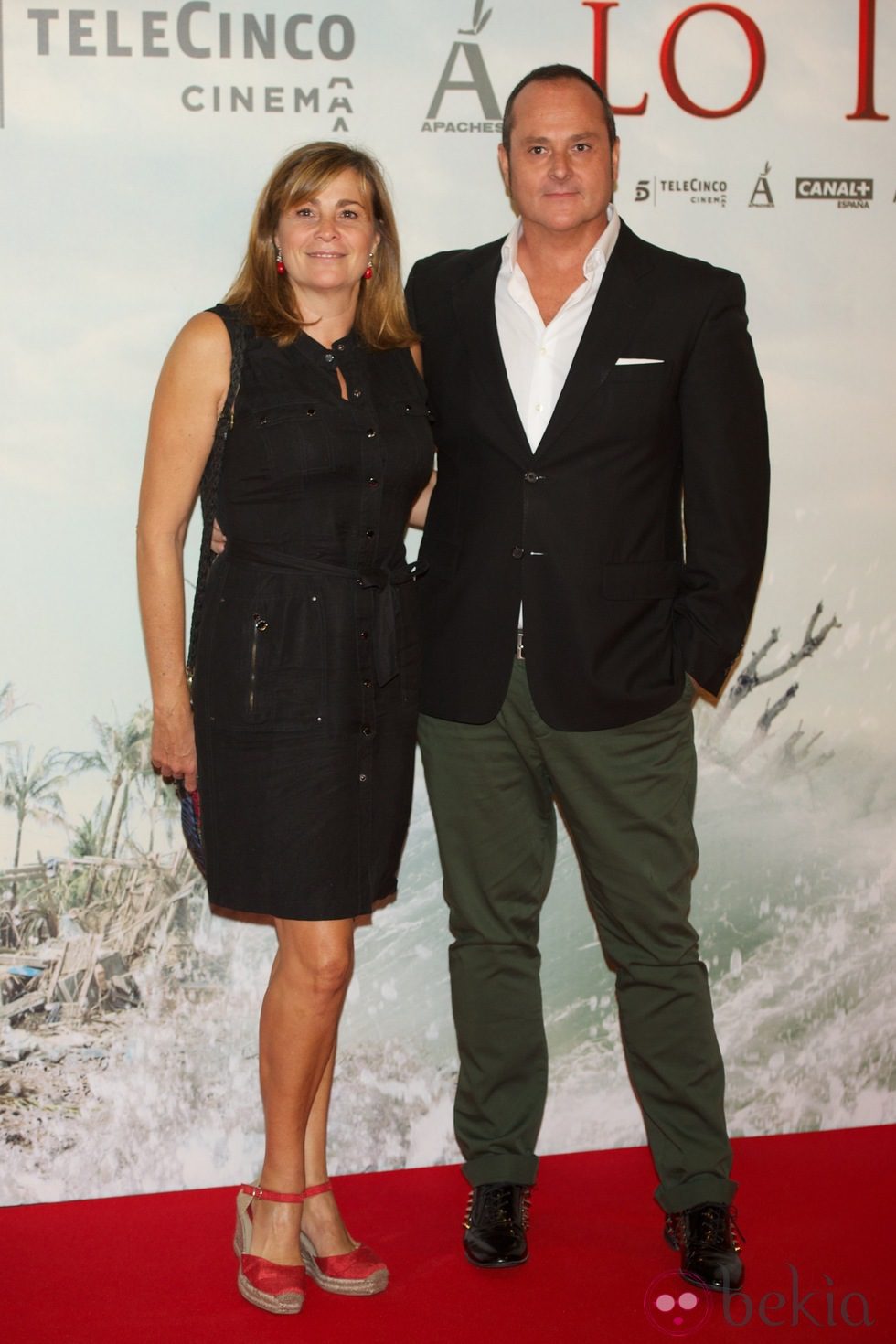 Marta Valverde y Nacho Montes en el estreno de 'Lo Imposible' en Madrid