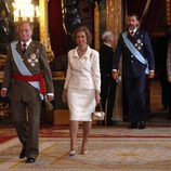 Los Reyes y los Príncipes en la recepción por el Día de la Hispanidad 2012