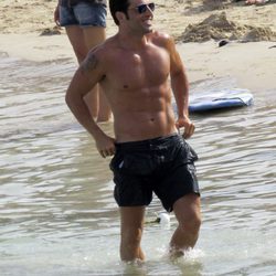 David Bustamante presume de cuerpo en las playas de Ibiza