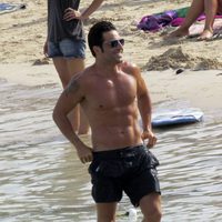 David Bustamante presume de cuerpo en las playas de Ibiza