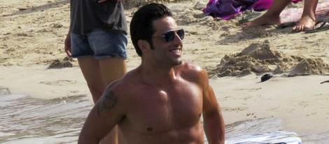 David Bustamante presume de cuerpo en las playas de Ibiza