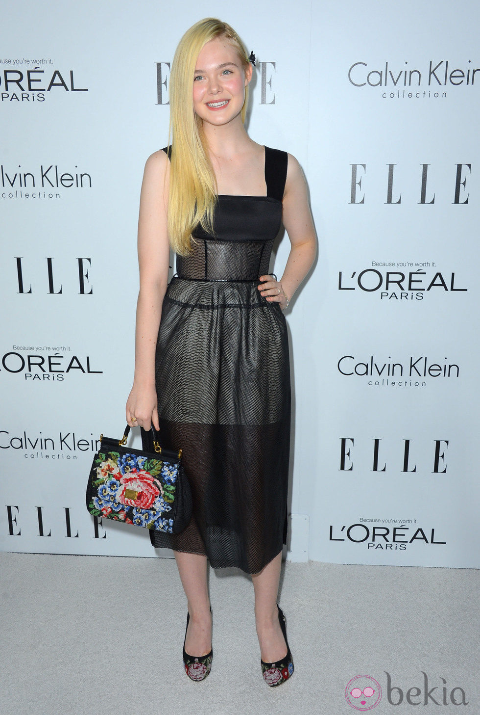 Elle Fanning en la gala Elle Women in Hollywood 2012