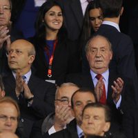 El Rey Don Juan Carlos en el partido España-Francia