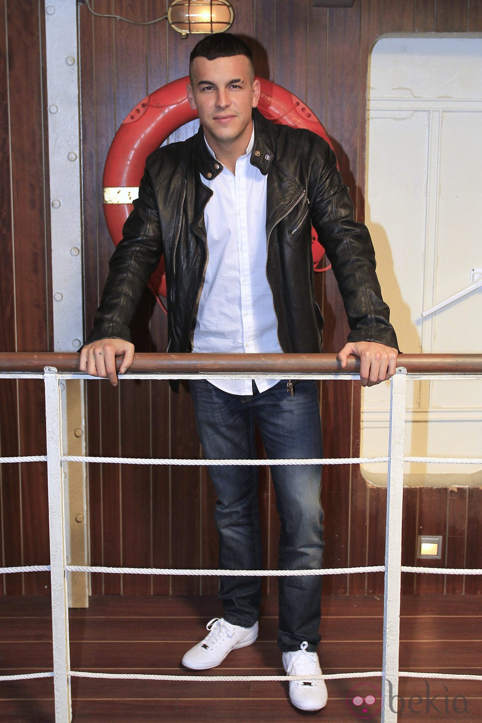 Mario Casas en la presentación de la tercera temporada de 'El Barco'