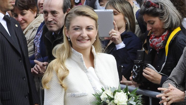 Stéphanie de Lannoy en su boda civil