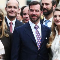 Guillermo de Luxemburgo y Stéphanie de Lannoy tras su boda civil