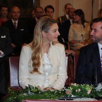 Guillermo de Luxemburgo y Stéphanie de Lannoy durante su boda civil