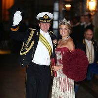 Guillermo y Máxima de Holanda en la cena de gala previa a la boda de Guillermo y Stéphanie