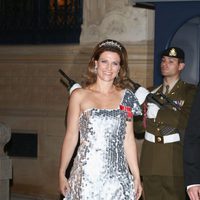 Marta Luisa de Noruega en la cena de gala previa a la boda de Guillermo de Luxemburgo y Stéphanie de Lannoy