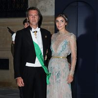 Filiberto de Saboya y Clotilde Courau en la cena de gala previa a la boda de Guillermo y Stéphanie