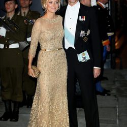 Pablo y Maria Chantal de Grecia en la cena de gala previa a la boda de Guillermo y Stéphanie