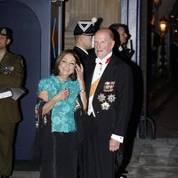 Los Reyes de Bulgaria en la cena de gala previa a la boda de Guillermo y Stéphanie