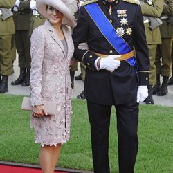 Los Príncipes Felipe y Letizia en la boda de Guillermo de Luxemburgo y Stéphanie de Lannoy