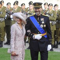 Los Príncipes Felipe y Letizia en la boda de Guillermo de Luxemburgo y Stéphanie de Lannoy