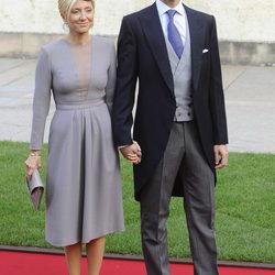 Pablo y Marie Chantal de Grecia en la boda de Guillermo y Stéphanie de Luxemburgo