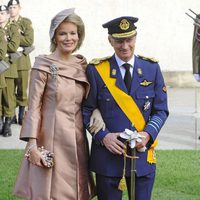 Felipe y Matilde Bélgica en la boda de Guillermo y Stéphanie de Luxemburgo