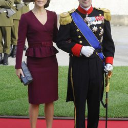 Federico y Mary de Dinamarca en la boda de Guillermo y Stéphanie de Luxemburgo