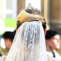 Velo del vestido de novia de Stéphanie de Lannoy en su boda con Guillermo de Luxemburgo