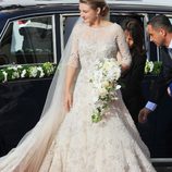 Vestido de novia de Stéphanie de Lannoy en su boda con Guillermo de Luxemburgo