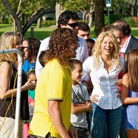 Puyol y Shakira en el acto de alianza entre el Barça y Pies Descalzos en Miami