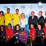 Puyol, Busquets, Piqué y Shakira sellan en Miami una alianza solidaria