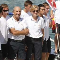 La Infanta Cristina en la primera regata de la Copa del Rey de Vela 2011