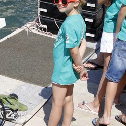 Irene Urdangarín antes de la primera regata de la Copa del Rey de Vela 2011